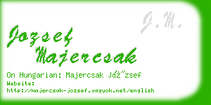 jozsef majercsak business card